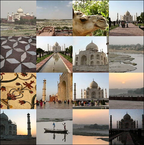 Photocollage of Agra, India, blogged online in 2007