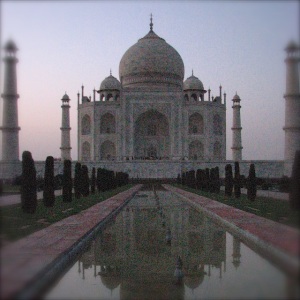 Taj Mahal at dusk