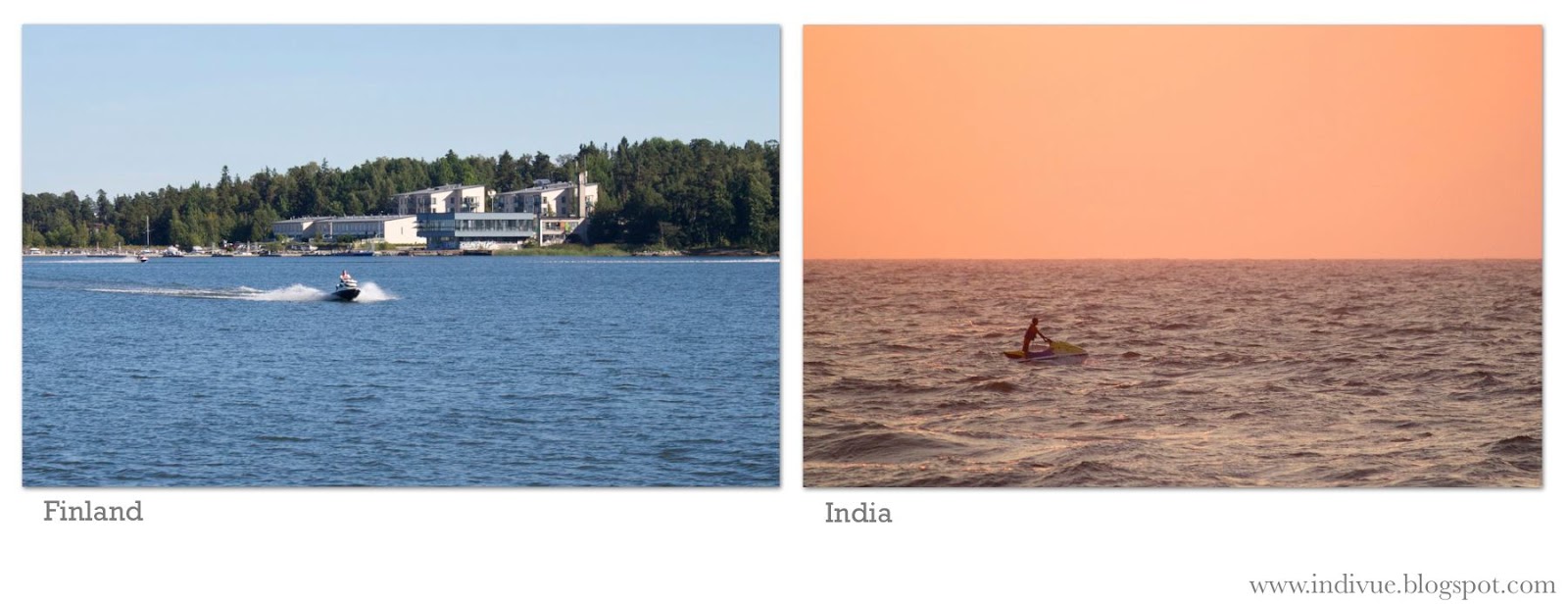 Vesiskootteri Suomessa ja Intiassa - Waterscooter in Finland and in India