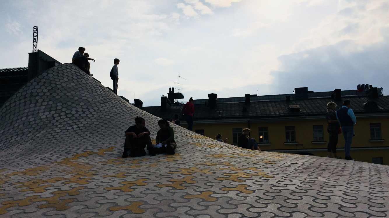 People in the renewed Helsinki centre