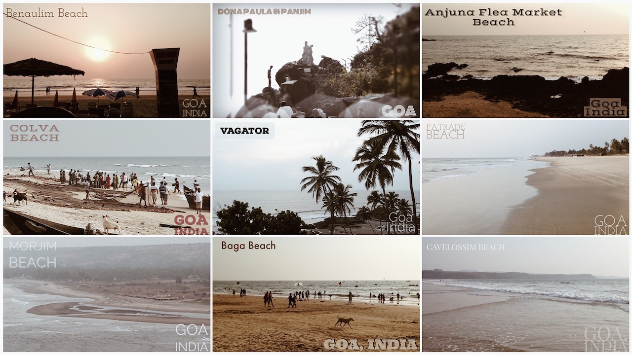Various beaches of Goa