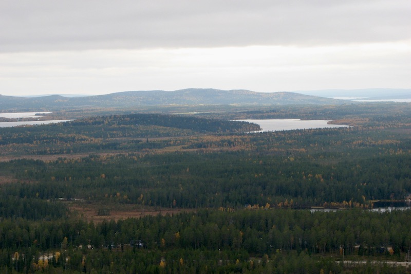 Kuusamo, Finland, during ruska time in autumn
