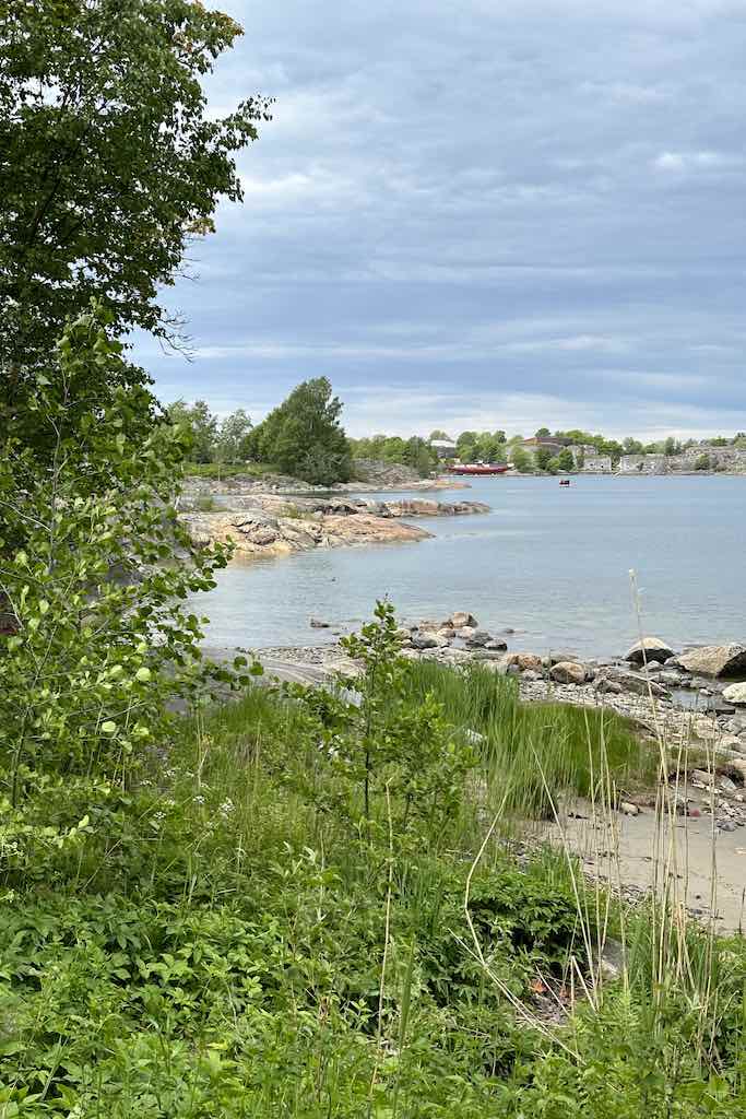 Vallisaari with Suomenlinna island in the background