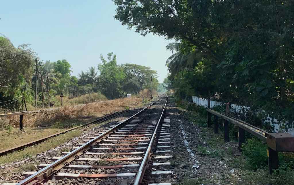 Railroad in South Goa, India