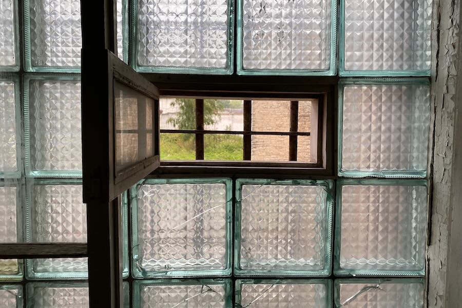 Window outside from the prison