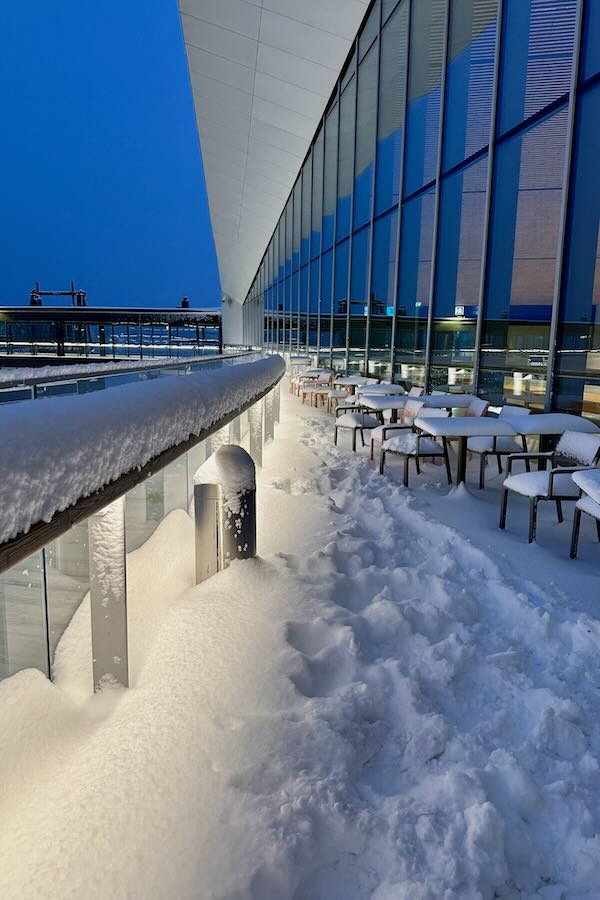 Snowy Helsinki West Harbour